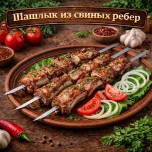 Шашлык из свиных ребер